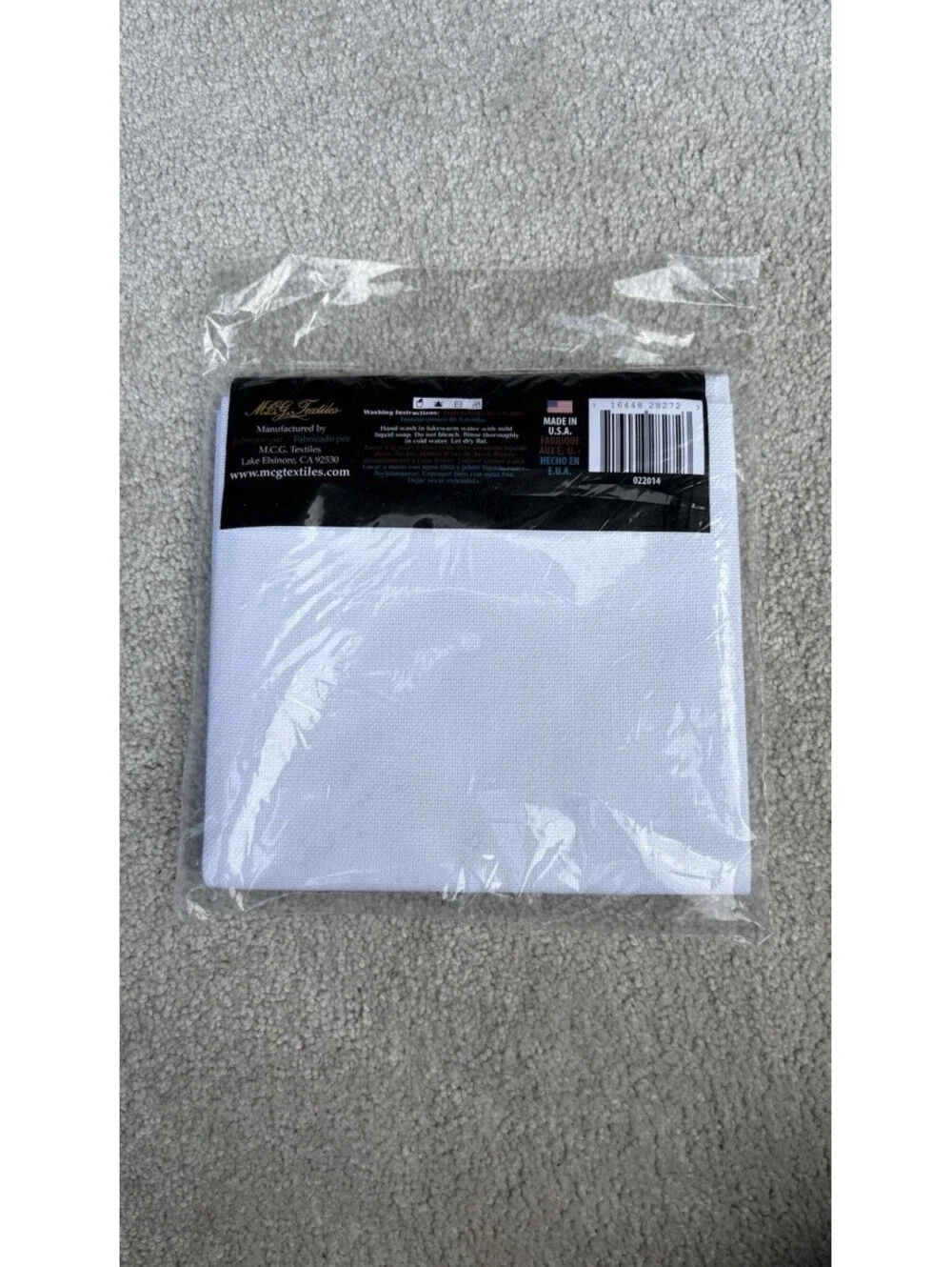 MCG Textiles 28 count Evenweave Cross Stitch Fabric, 100% Cotton White